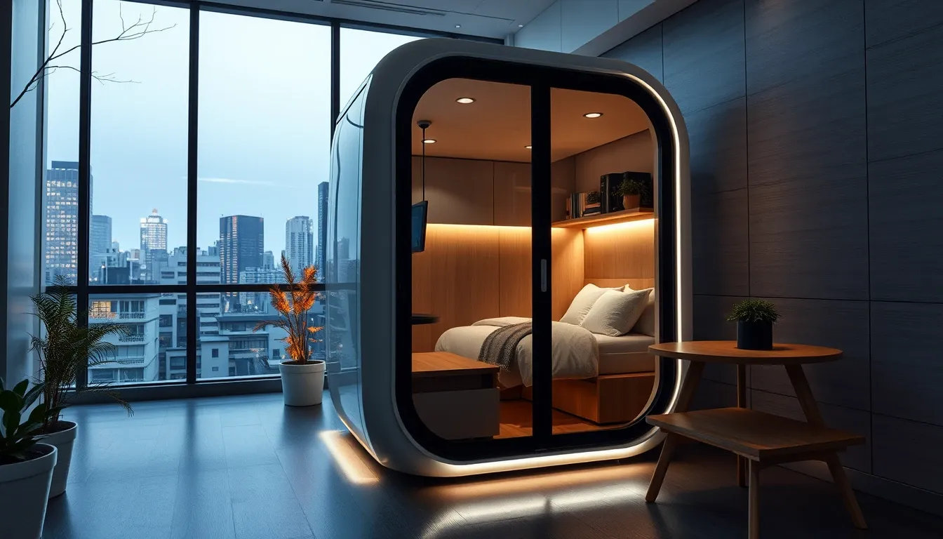 AI-secured micro-apartment in Tokyo for solo female travelers with biometric entry