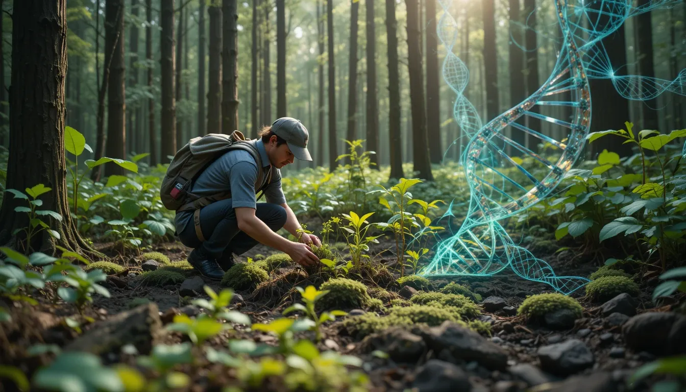 DNA-based eco-tourism traveler restoring soil health