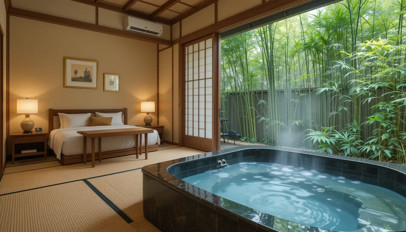 Luxury Kyoto ryokan with private onsen for honeymooners