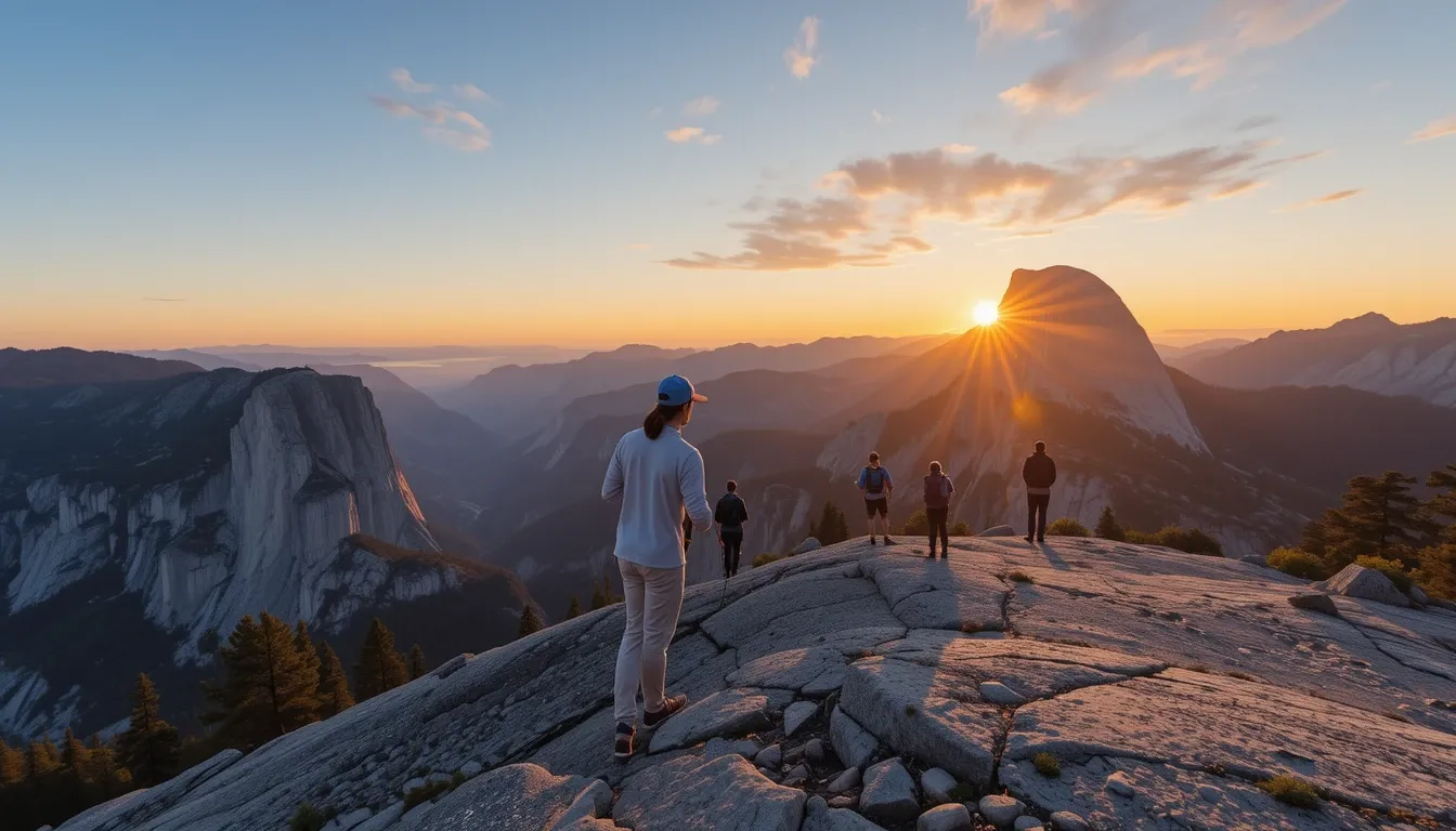 Sunset view from Glacier Point, Yosemite National Park