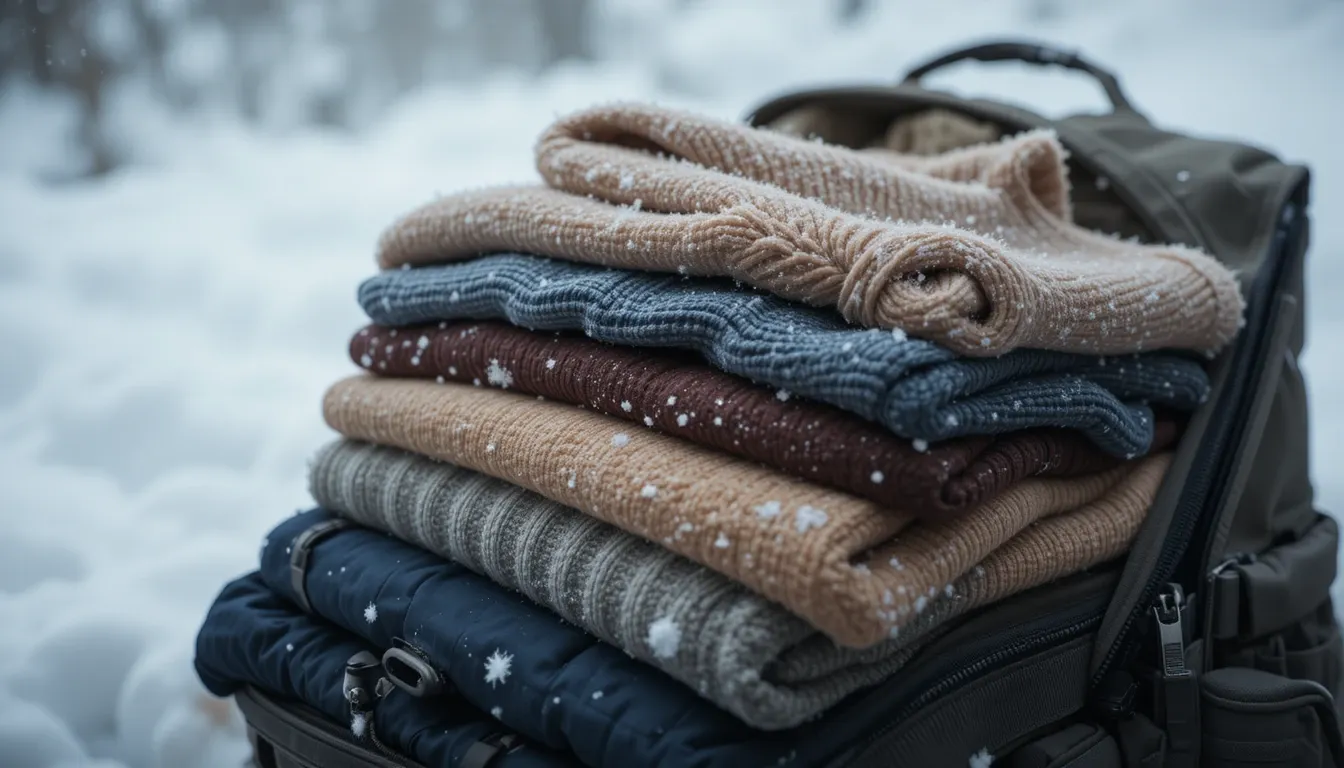 Winter expedition layered clothing system for extreme cold weather
