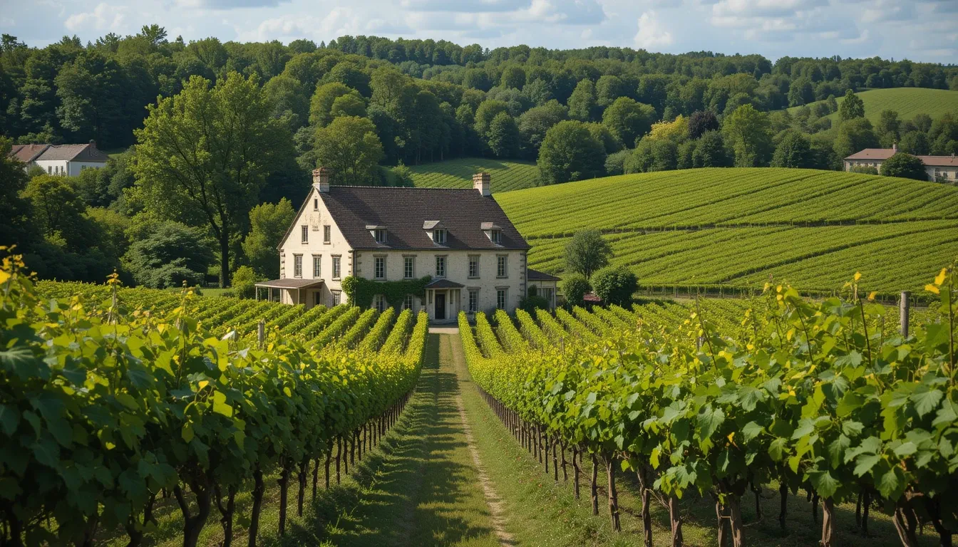 Quaint French cottage in Loire Valley near vineyards