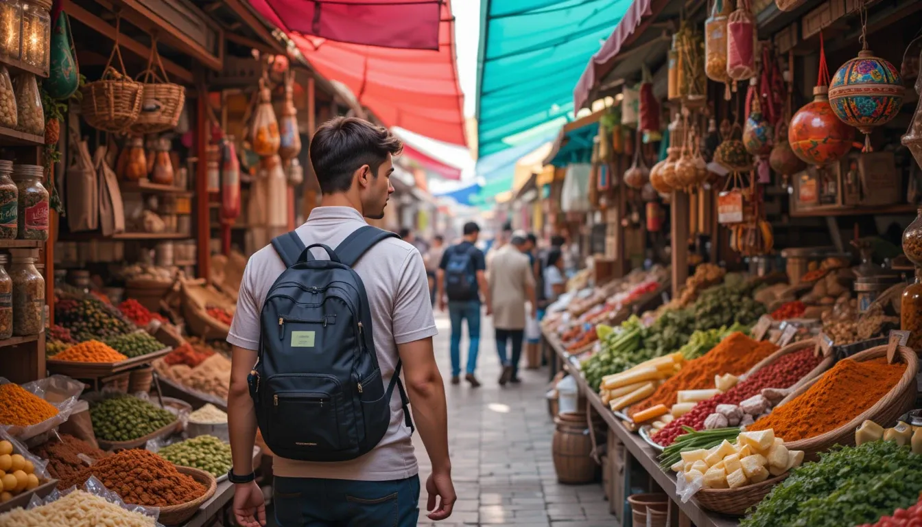 Healthy travel eating starts at the local market