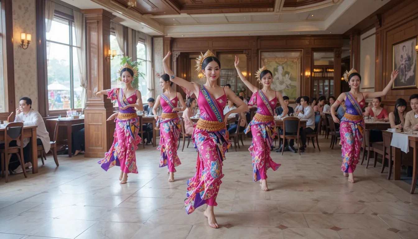 Cultural performance at R-Haan, Bangkok's royal Thai restaurant