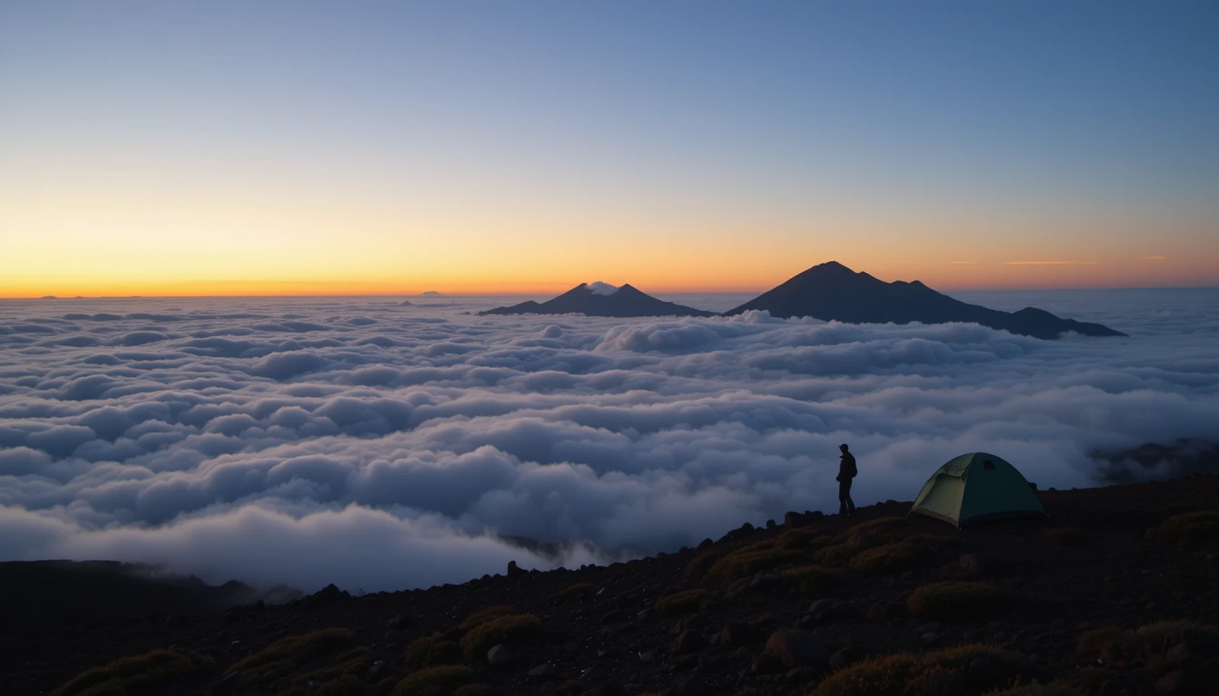 Watching sunrise at Haleakalā National Park, Maui, Hawaii