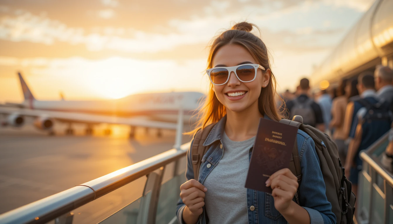 Smart traveler with peace of mind using comprehensive travel insurance for USA trip